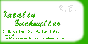 katalin buchmuller business card